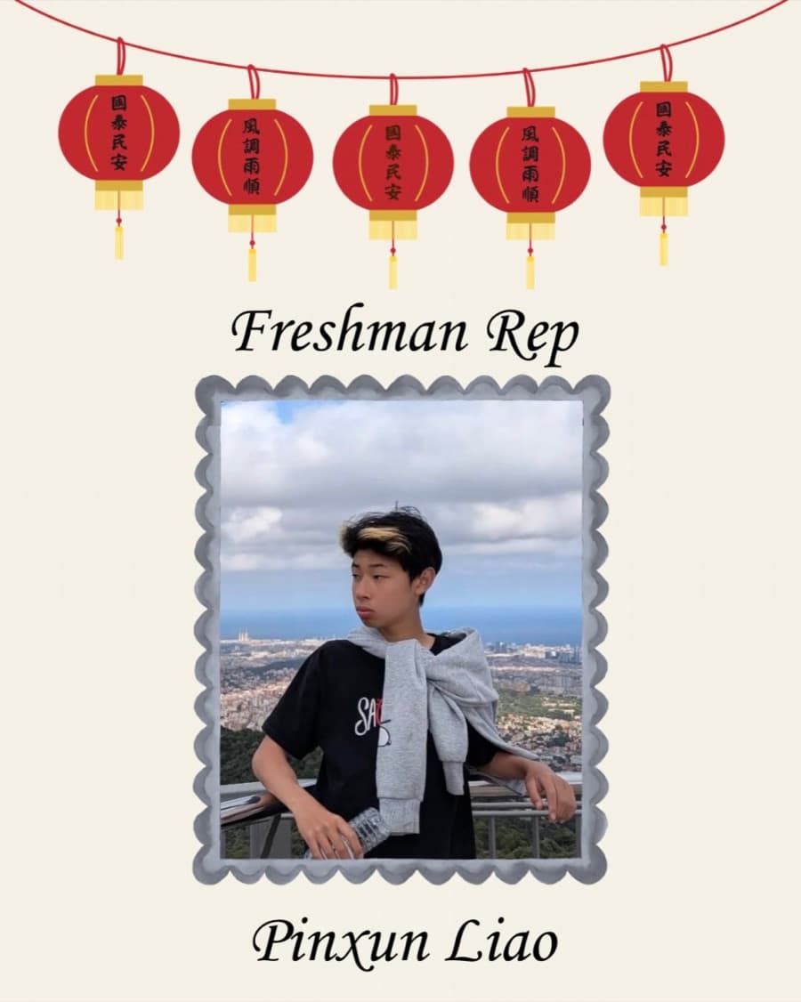 Pinxun Liao, Freshman Rep